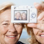 Woman taking a picture of themselves