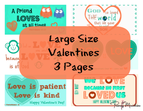 Large Size Valentine's Day Printable with Scriptures
