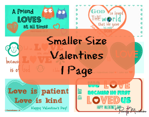 Smaller Size Valentine's Day Printable with Scriptures