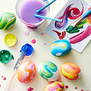7 Creative Ways to Dye Easter Eggs - Tempera Painted Easter Eggs