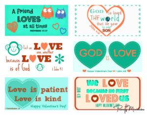 Valentine's Day Printable with Scriptures