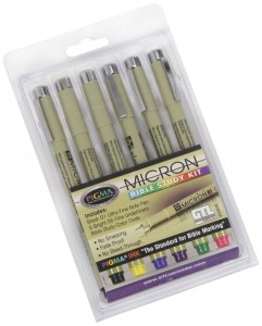 Pigma Micron Bible Study Pens